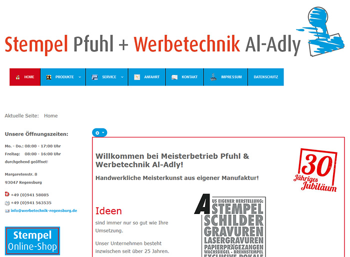 Werbetechnik Al Adly und Stempel Pfuhl - Spezialist für Ihre Werbung in Regensburg